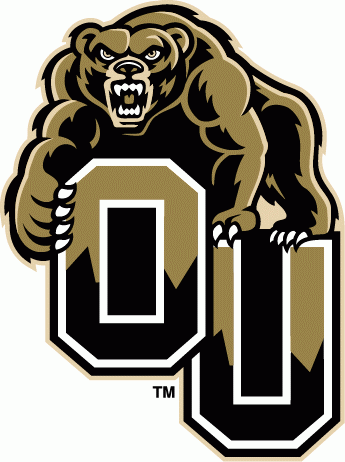 Oakland Golden Grizzlies 2002-2008 Primary Logo diy DTF decal sticker